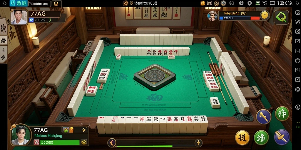 Tampilan menarik dari gameplay Mahjong yang mendebarkan.