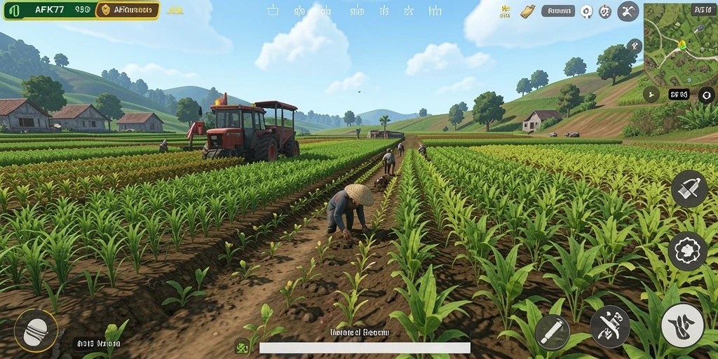 Tampilan gameplay AFK77 yang menakjubkan dan interaktif.