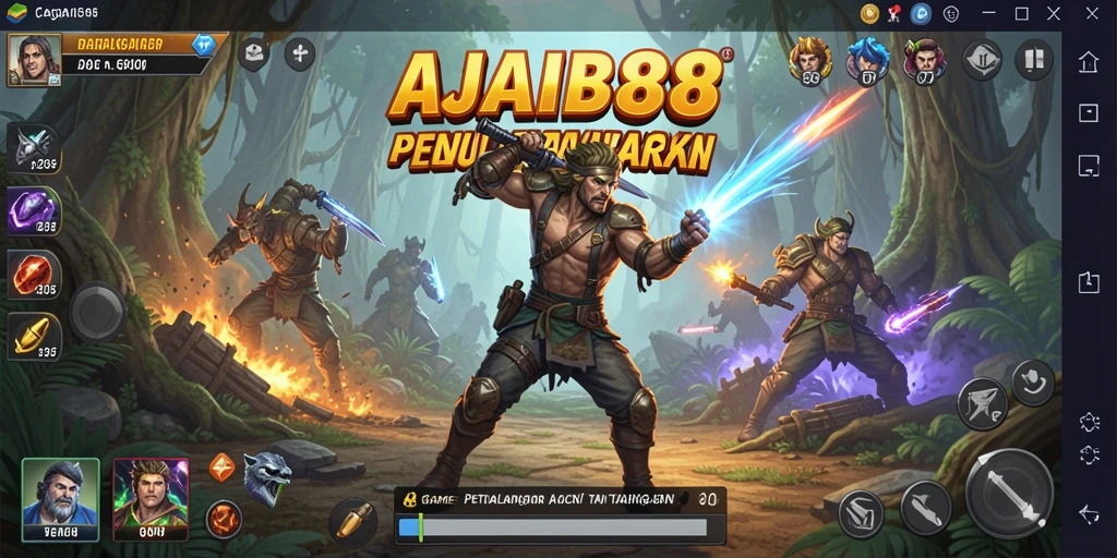 Tampilan aksi mendebarkan dari permainan AJAIB88 yang penuh tantangan.
