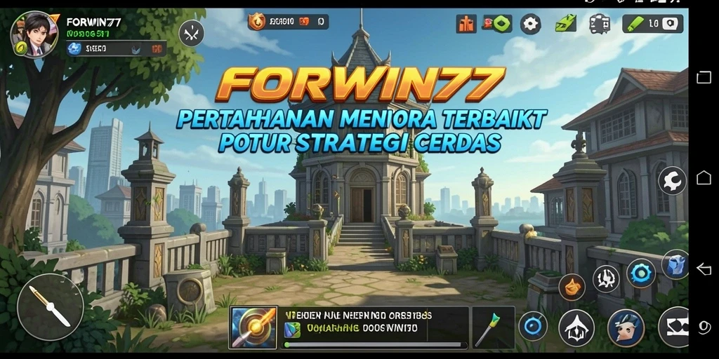 Gameplay menegangkan di FORWIN77 dengan strategi Tower Defense.