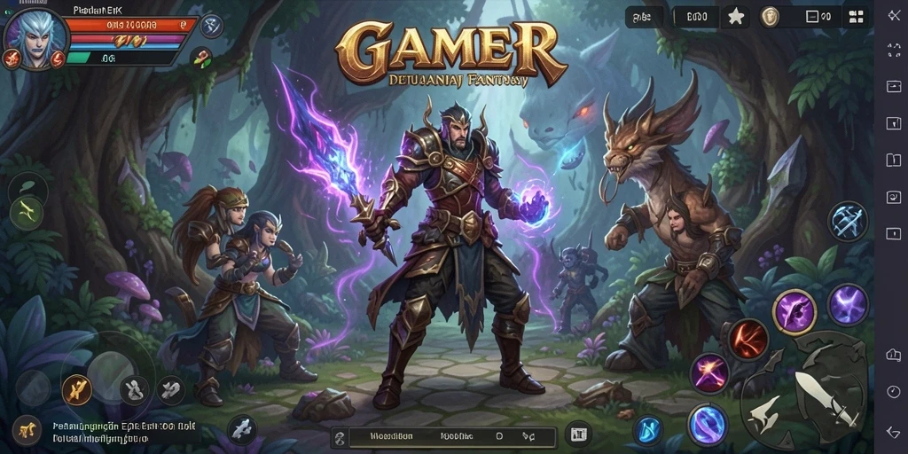 Tampilan gameplay <strong>GAMERP</strong> yang mendebarkan dengan aksi pertempuran intens.