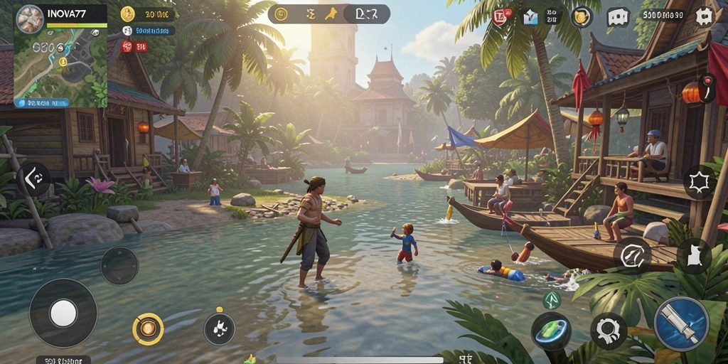 Tampilan gameplay INOVA77 yang menarik dan realistis.