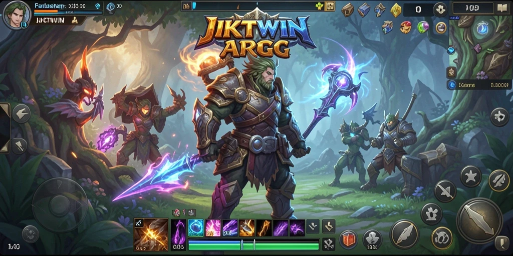 Tampilan gameplay ARPG yang seru dan mendebarkan di JKTWIN.