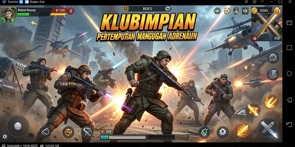 Tampilan menarik dari pertempuran intens dalam KLUBIMPIAN.