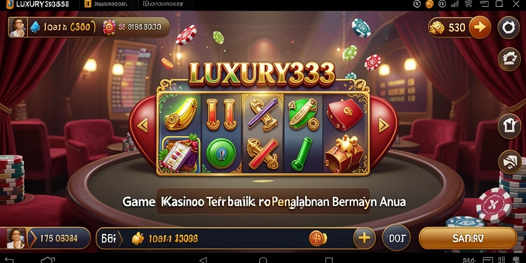 Tampilan menarik dari permainan Casino di LUXURY333