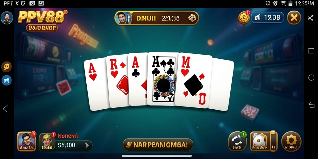 Screenshot gameplay PPV88 menunjukkan aksi seru permainan Domino.