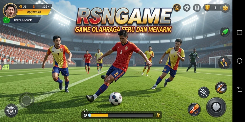 Tampilan gameplay <strong>RSNGAME</strong> yang mendebarkan dan penuh aksi olahraga.