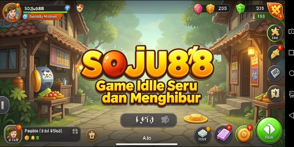 Screenshot utama SOJU88 menampilkan permainan Idle yang menarik.